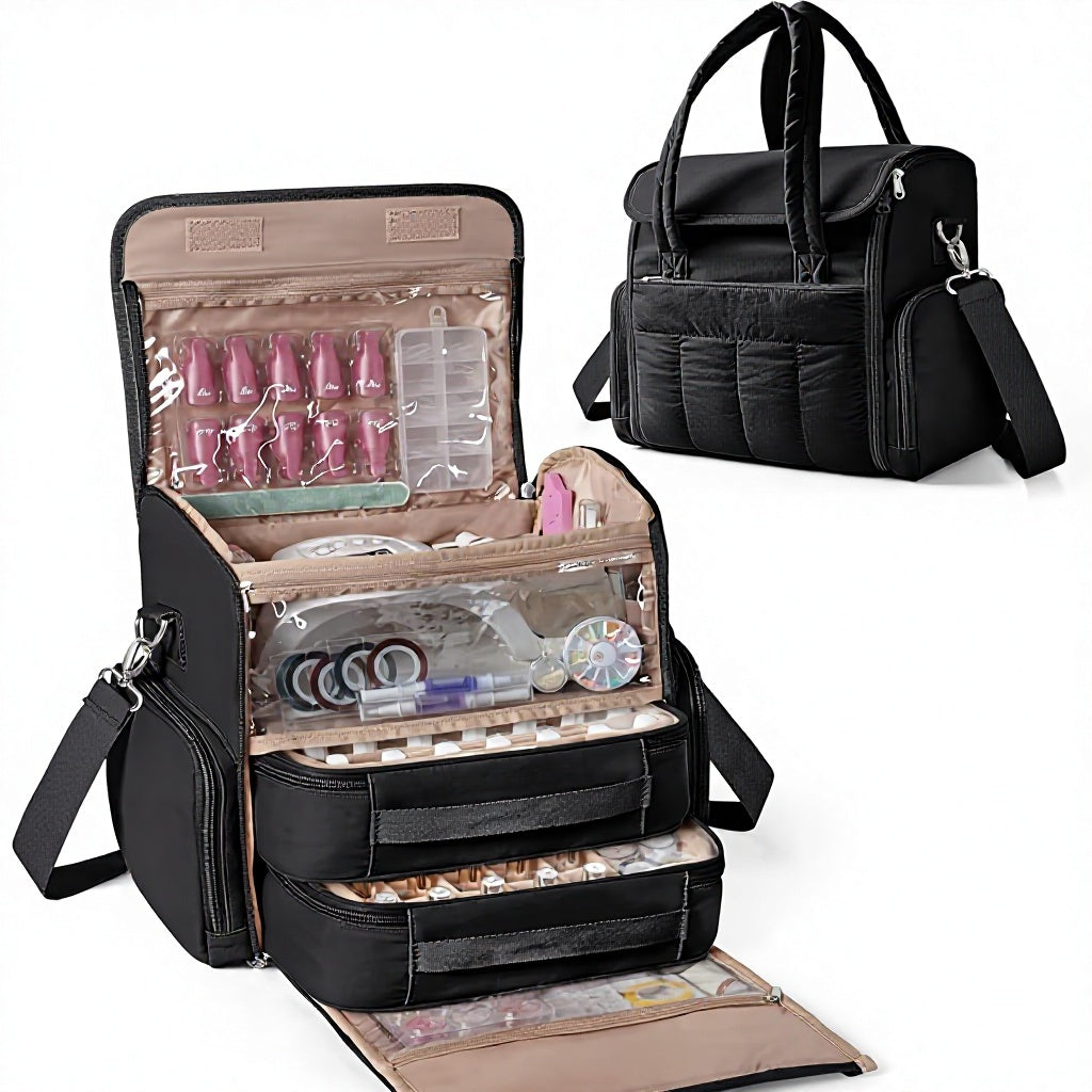 Black Personal Care Organizer Case